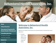 Tablet Screenshot of behavioralhealthassoc.com